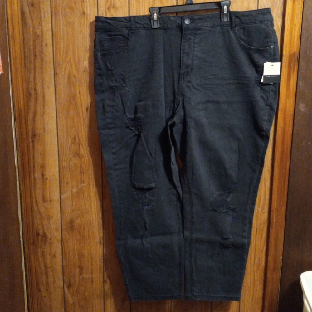 NWT ELOQUII CLASSIC FIT STRETCH DENIM MOM JEANS SIZE: 22
